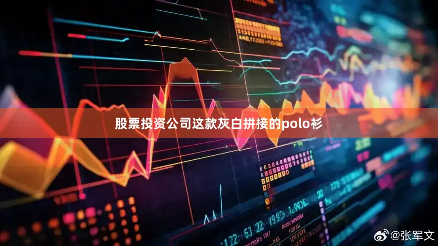 股票投资公司这款灰白拼接的polo衫